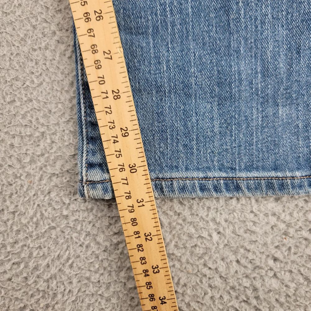 Vintage Levi's Jeans Womens 16m Blue Denim 515 Nouveau Bootcut‎ Distressed Y2K - Picture 12 of 14